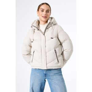 GARCIA - Gewatteerde Puffer - Wit - Dames Jas