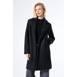 GARCIA - Dames Jas - Zwart - Teddy - Regular Fit