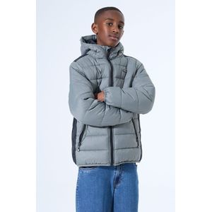 Garcia - Gewatteerde Jas - Grijs - Wintercollectie - Met Capuchon