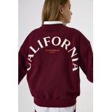 GARCIA - Meisjes Hoodie - Rood - Katoen/Polyester - Capuchon, Lange Mouwen