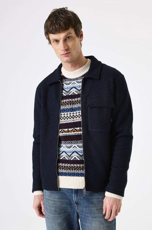 GARCIA - Denim Jack - Blauw - Katoen - Met Borstzakken