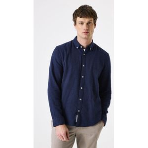 GARCIA - Overhemd - Blauw - Regular Fit - 100% Katoen