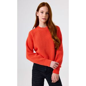 GARCIA - Trui - Oranje - Cropped Lengte - Lange Mouwen - Relaxed Fit
