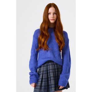 GARCIA - Effen Trui - Blauw - Lange Mouw