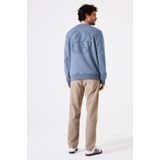 GARCIA - Effen Sweater - Blauw - Lange Mouw