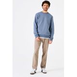 GARCIA - Effen Sweater - Blauw - Lange Mouw