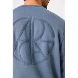 GARCIA - Effen Sweater - Blauw - Lange Mouw