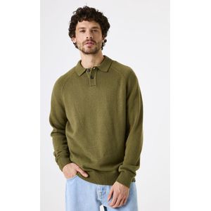 GARCIA - Effen Trui - Groen - Lange Mouw