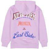 GARCIA - Tekst Print Sweater - Paars - Lange Mouw