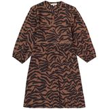 GARCIA - Jerseyjurk - Bruin - Relaxed Fit - Y-hals - Driekwart Mouwen