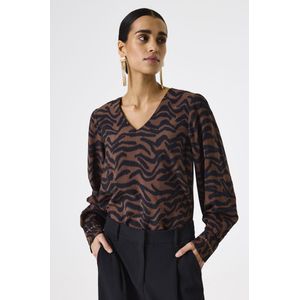 Garcia - J50030 - Blouse - Dierenprint - Lange Mouwen
