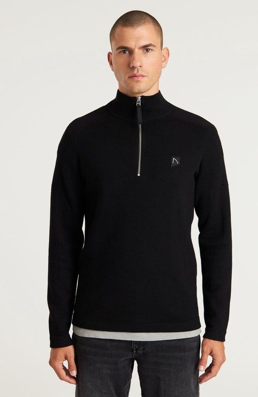 Oscar - Half Zip - Trui - Donkerbruin - Heren