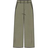 GARCIA - H50112 - Broek - Groen - Katoen - Wide Fit