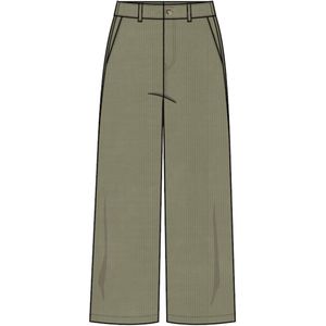 GARCIA - H50112 - Broek - Groen - Katoen - Wide Fit