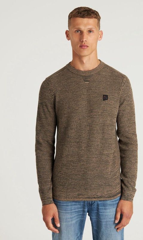 CHASIN' - Gebreide Trui - Bruin