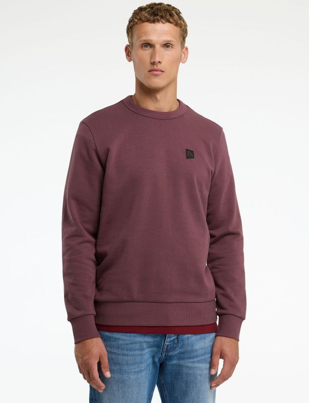 CHASIN' - Sweater - Donkerrood - Regular Fit - Lange Mouwen