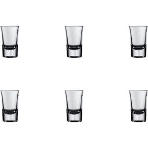 Mammoet - Budgetline - Borrelglas - Bostonshot - 6 stuks - 3,5 cl - Transparant glas