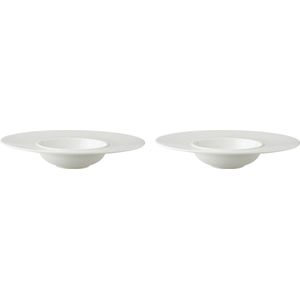 Palmer - White Delight - Pastabord - Wit - 2 stuks - ø 24 cm - Porselein