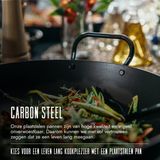 SKOTTSBERG - Carbon Steel - Wokpan - 2,5 mm - Pre-seasoned