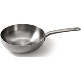 Skottsberg - Stainless Steel - Wokpan - Ø 28 cm - RVS - Inductie - Ovenbestendig