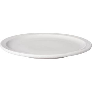 Mammoet bord | wit | plat | 24 cm | smalle rand | 3 stuks