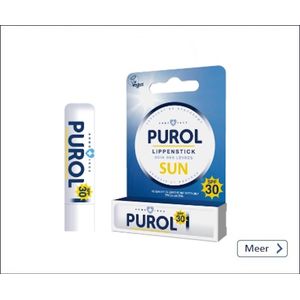Purol - lippenstick balsem sun - vegan - SPF30 - lippenbalsem stick