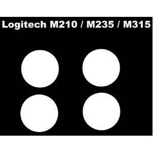 COREPAD CS28250 Skatez vervangende muisvoeten voor Logitech M210/M235/M315 Single en Desktop MK320 (2 sets inbegrepen)