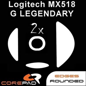 Corepad Skatez PRO 160 - vervangende muisvoeten compatibel met Logitech MX518 G Legendary
