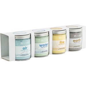 AquaFinesse Spa de Luxe Crystals, badzout voor in spa, per set van 4 geuren