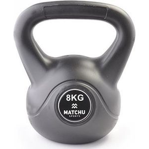 Matchu Sports - Kettlebell - Full body workout - Kettlebell 8kg - Gewichten - Zwart