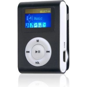 Difrnce MP855 4GB MP3-speler met clip en 1.1 inch scherm - zwart