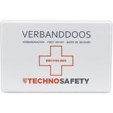 Technosafety - Autoverbanddoos - Rood - Kunststof - Wandhouder