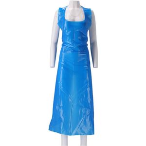 Wegwerpschort - 100 stuks - PE Schort - Blauw - 0.025 mu - 1250x810 mm