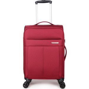 Decent  Handbagage Zachte Koffer / Trolley / Reiskoffer -  55 x 35 x 20 cm - DUpright - rood
