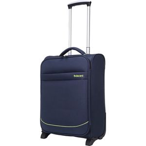 Decent Handbagage Zachte Koffer / Trolley / Reiskoffer - 50 x 35 x 20 cm - SuperLight - Blauw