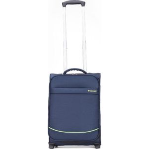 Decent Handbagage Zachte Koffer / Trolley / Reiskoffer - 50 x 35 x 20 cm - SuperLight - Blauw