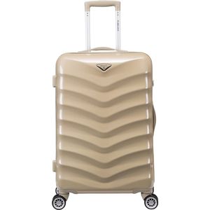 Decent Harde Koffer / Trolley / Reiskoffer - 77 cm (Extra Large) - ExclusivoOne - Champagne