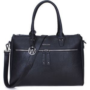 Wimona Laptoptas / Werktas / Aktetas Dames - Fabiana - 15.6 inch - Kunstleer - Zwart