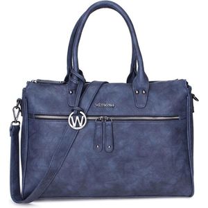 Wimona Fabiana Two 2022 Schoudertas / Laptoptas - 15,6 inch - Blauw