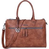 Wimona Fabiana Two 2022 Schoudertas / Laptoptas - 15,6 inch - Cognac