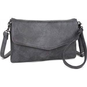 Wimona Envelop Schoudertasje / Clutch Alessandra Grijs