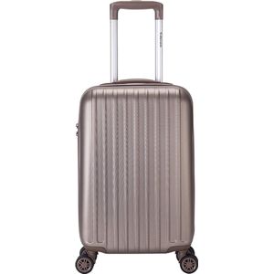 Decent Handbagage koffer / Trolley / Reiskoffer - 55 x 35 x 20 cm - TranportoOne - Champagne