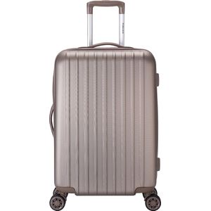 Decent Harde koffer / Trolley / Reiskoffer - 66 cm (Medium) - TranportoOne - Champagne