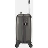 Decent Handbagage Harde Koffer / Trolley / Reiskoffer - 42 x 32 x 20 cm - Maxi Air - Grijs