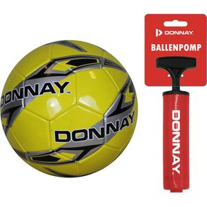 Donnay Donnay Veld voetbal No.5 - Geel + Ballenpomp