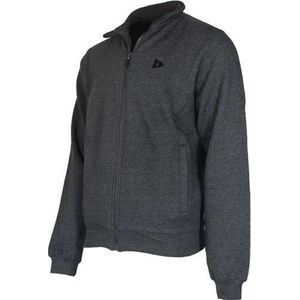 Donnay - Sweatvest zonder Capuchon - Sportvest - Charcoal Marl - 65% Polyester / 35% Katoen