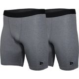 Donnay compressie short - Sportbroek - Heren - Charcoal marle (037)