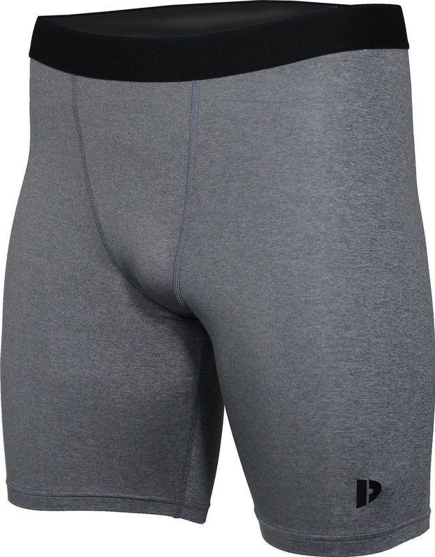 Donnay compressie short - Sportbroek - Heren - Charcoal marle (037)