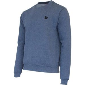 Donnay - Fleece Sweater - Sporttrui - Dark Denim Marl - Polyester/Katoen