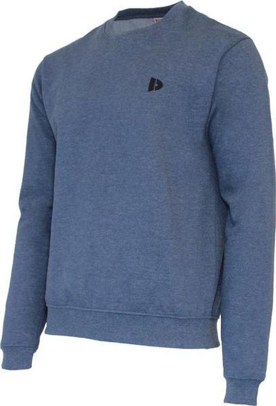 Donnay - Fleece Sweater - Sporttrui - Dark Denim Marl - Polyester/Katoen